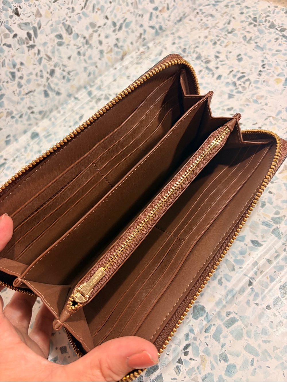 Coach C4452 Long Zip Around Wallet Signature Canvas - Picture 4 of 4